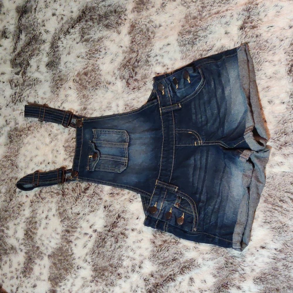 lei Jean Short Overalls